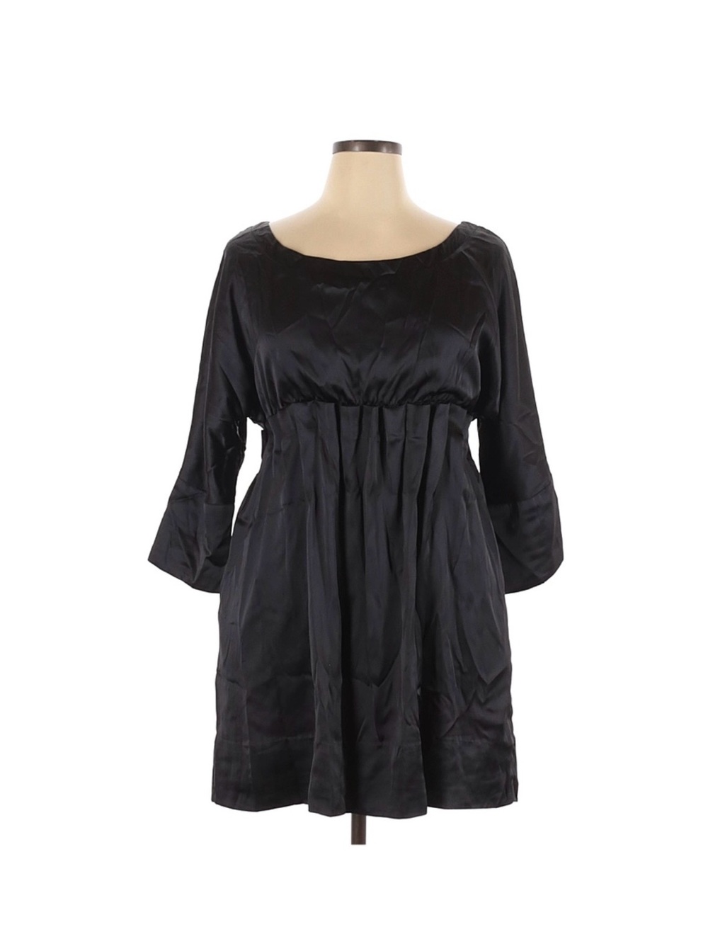 Gretchen Scott Designs Satin Black Dress